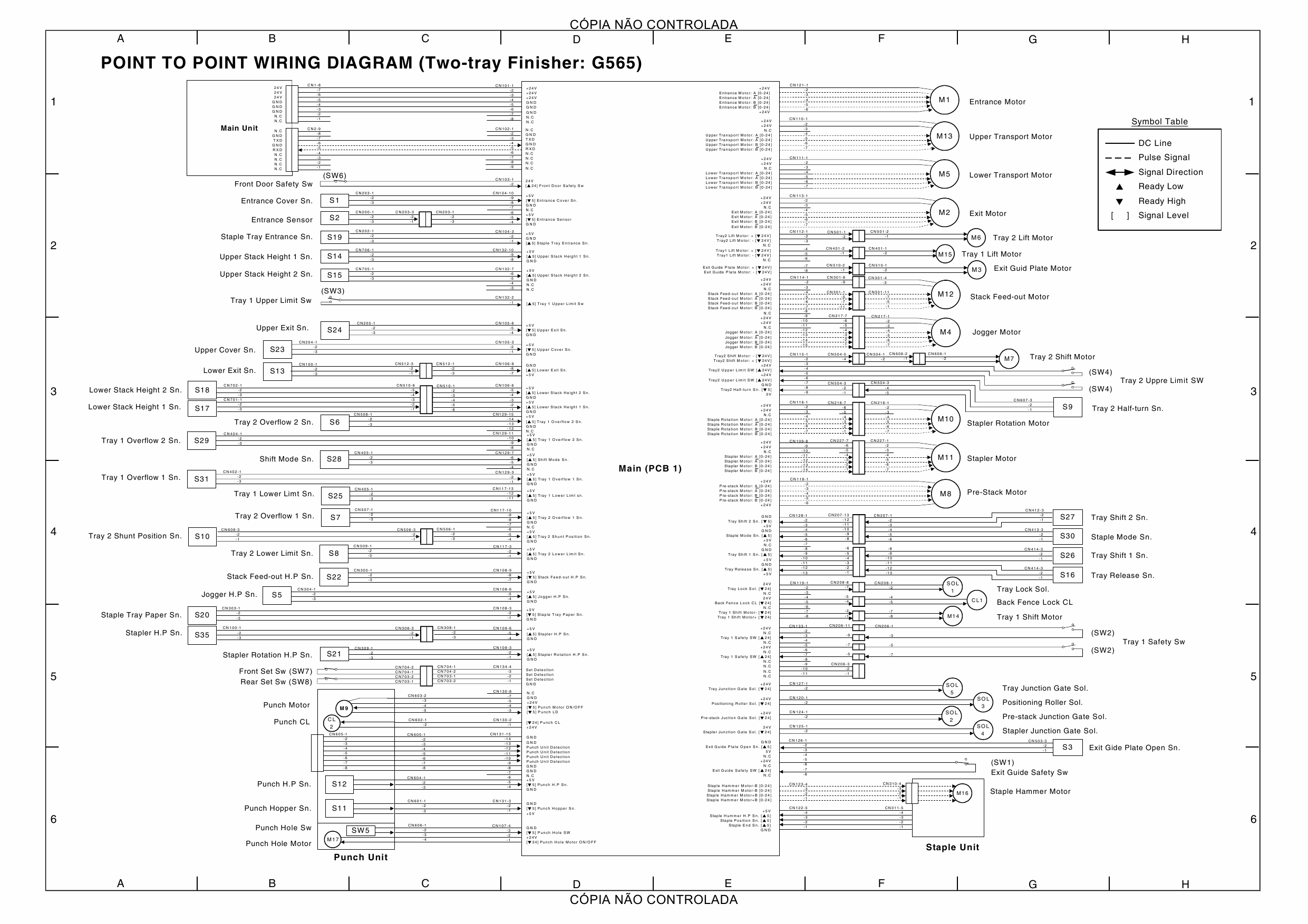 RICOH Aficio AP-3800C 3800CMF 3850C G060 G570 G082 Circuit Diagram-3